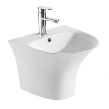 Lavoar pe perete Wellis Violet, 47.5x45.6 cm - Dimensiune 47.5x45.6 cm