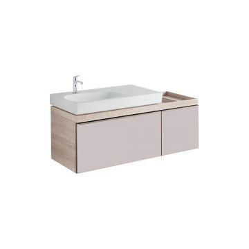 Dulap baza pentru lavoar suspendat bej Geberit Citterio 2 sertare dreapta 134 cm Dulap baza pentru lavoar suspendat bej Geberit Citterio 2 sertare dreapta 134 cm