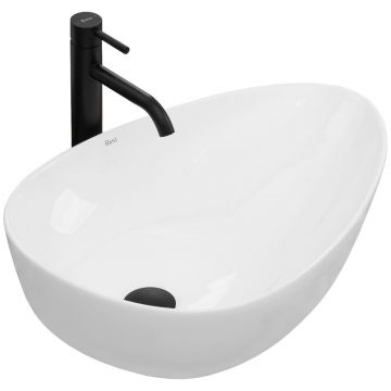 Lavoar asimetric pe blat Rea Greta 56 cm Lavoar asimetric pe blat Rea Greta 56 cm