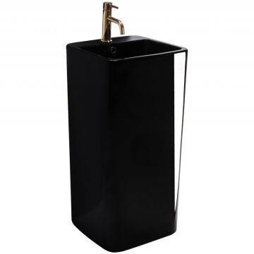 Lavoar freestanding negru Rea Mia