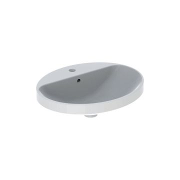 Lavoar incastrat Geberit Variform 55 cm cu orificiu baterie cu orificiu preaplin