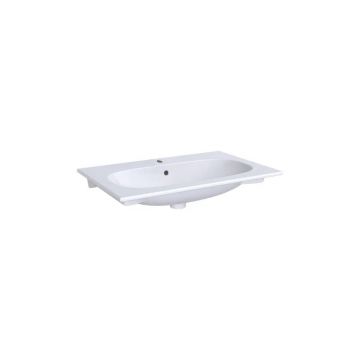 Lavoar pe mobilier Geberit Acanto 75 cm alb