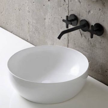 Lavoar Azzurra Elegance Circle, 40x40 cm, alb - Dimensiune 40 cm