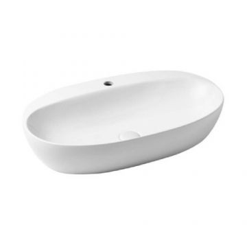 Lavoar Azzurra Elegance Circle, 70x42 cm, alb - Dimensiune 70cm