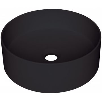 Lavoar din granit Deante Silia pe blat, negru mat - Culoare Negru