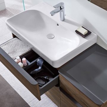 Lavoar Geberit Smyle Square, 55x44 cm - Dimensiune 55cm