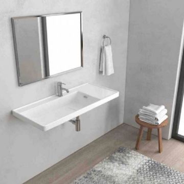 Lavoar Karag Quattro 8100, 100x45x19 cm, alb - Dimensiune 100cm