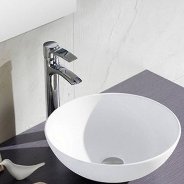 Lavoar pe blat Bathco Sicilia 40 cm, alb - Dimensiune 40 cm