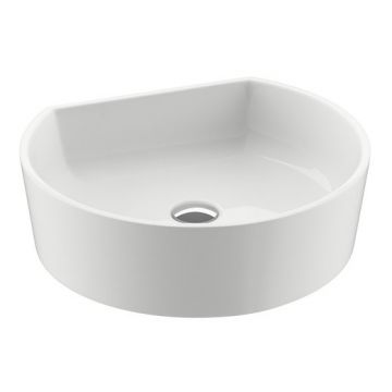 Lavoar tip bol Ravak Moon 1C 40x40cm  h12cm  fara orificiu baterie  fara preaplin  alb