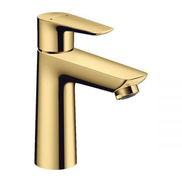 Baterie lavoar cu ventil click clack, Hansgrohe, Talis E 110, auriu lucios