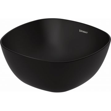 Lavoar tip bol Duravit Aurena 35cm HygieneGlaze Plus include capac ceramic negru mat