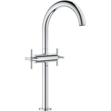 Baterie lavoar Grohe Atrio XL cu dubla comanda pentru lavoare tip bol ventil click-clack crom Baterie lavoar Grohe Atrio XL cu dubla comanda pentru lavoare tip bol ventil click-clack crom