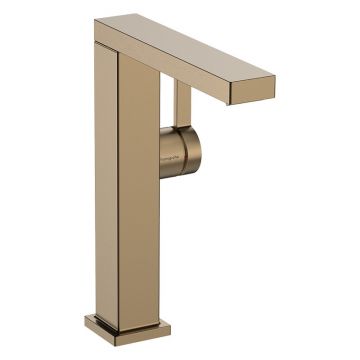 Baterie lavoar, Hansgrohe, Tecturis E 210 Fine, CoolStart, EcoSmart+, cu ventil, bronz periat, 73060140