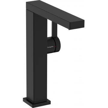 Baterie lavoar Hansgrohe Tecturis E 210 Fine  pipa pivotanta  CoolStart  ventil click-clack  negru mat