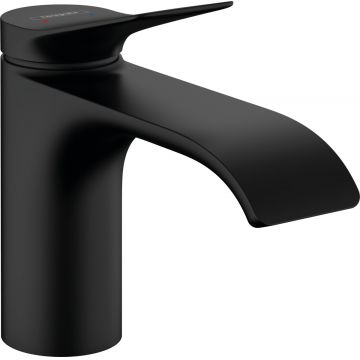 Baterie lavoar Hansgrohe Vivenis 80 ventil pop-up negru mat Baterie lavoar Hansgrohe Vivenis 80 ventil pop-up negru mat