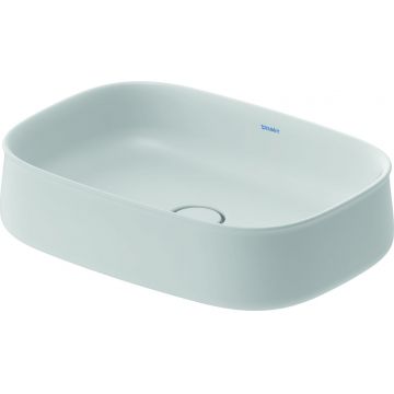 Lavoar Duravit Zencha 55x39cm  montare pe blat  fara orificiu baterie  fara preaplin  DuraCeram  WonderGliss  alb satin mat