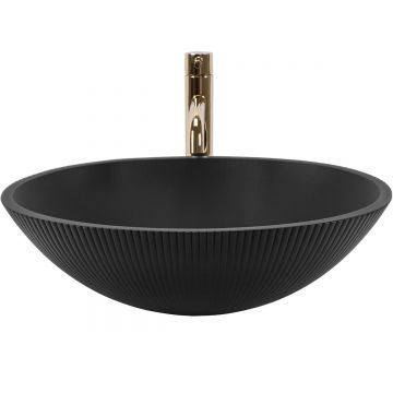 Lavoar pe blat Rea Della, 51 cm, negru