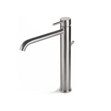 Baterie inalta lavoar Vema Tiber Steel cu ventil, crom - Culoare Crom