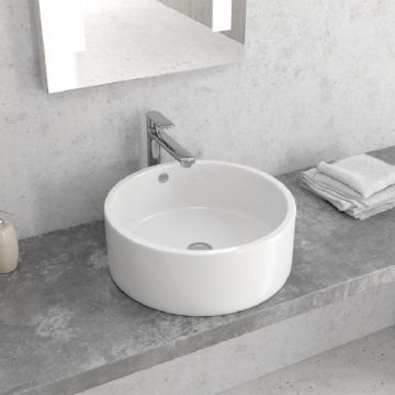 Lavoar pe blat Karag LT3070 42.5×42.5cm, alb - Dimensiune 42.5 cm