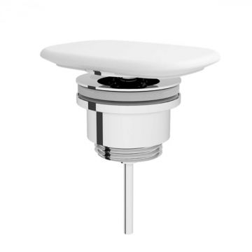 Ventil   capac scurgere ceramica dreptunghiular alb mat   6370L001-1001