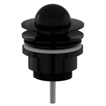 Ventil scurgere negru lucios push-open   A4517039