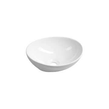Chiuvetă albă din ceramică 42x34 cm Aqualine – Sapho