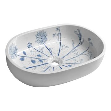 Chiuvetă albă din ceramică 60x40 cm Priori – Sapho