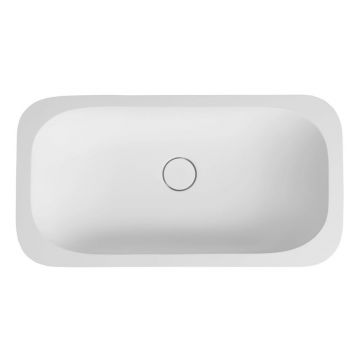 Chiuvetă albă din piatră artificială 59x35,5 cm Impala – Sapho