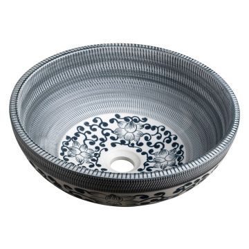 Chiuvetă albastră rotundă din ceramică ø 41 cm Priori – Sapho