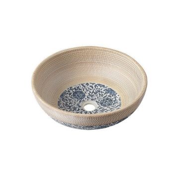 Chiuvetă bej rotundă din ceramică ø 41 cm Priori – Sapho