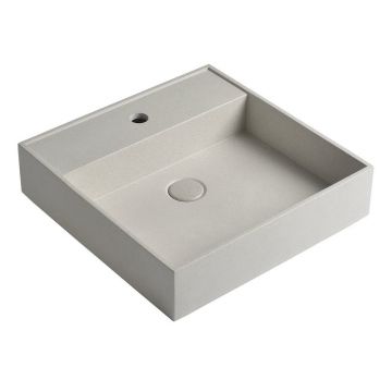 Chiuvetă din beton taupe 46 x 46 cm Quadrado -Sapho