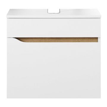 Dulap fără chiuvetă alb scund/suspendat 60x53 cm Set 857 – Pelipal