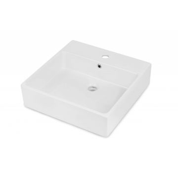 Lavoar ceramic, blat > montare pe perete - 50x50 cm, Temisto, CDT_6U5S