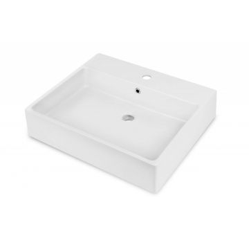 Lavoar ceramic, blat > montare pe perete - 60x50 cm, Temisto, CDT_6U6S