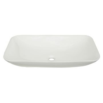 Lavoar dreptunghiular Sanitop Jan, montaj blat, ceramica, alb, 70 x 40 x 18.2 cm
