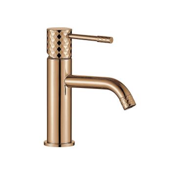 Baterie lavoar Rea Lungo Diamond, cupru lucios