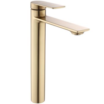 Baterie lavoar Rea Storm, auriu periat, inalta