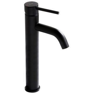 Baterie pentru lavoar Rea Lungo High, negru mat