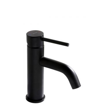 Baterie pentru lavoar Rea Lungo Low, negru mat
