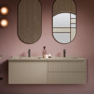 Baza lavoar Sanswiss Rigo cu doua sertare, 100x50 cm - Dimensiune 100X50