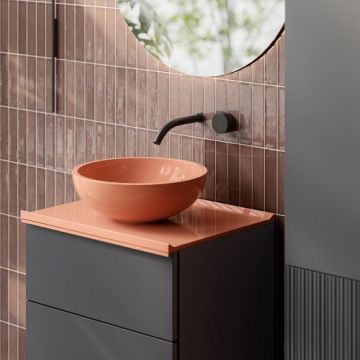 Blat lavoar Sanswiss Rigo 140 cm, cu orificiu lateral - Dimensiune 140 cm