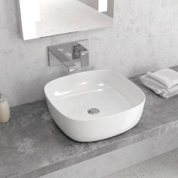 Lavoar Karag LT 2144, 41x41x15 cm, alb - Dimensiune 41 cm