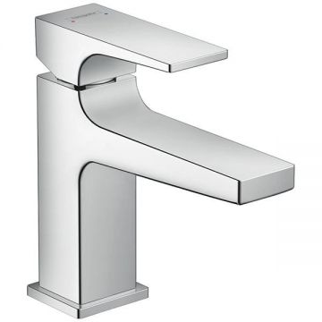 Baterie de lavoar, Hansgrohe, Metropol 100, cu ventil, crom
