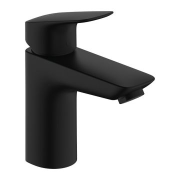 Baterie lavoar, Hansgrohe, Logis 100, cu ventil, negru mat