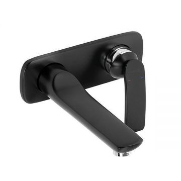 Baterie lavoar, Kludi, Balance, partea vizibila, negru mat