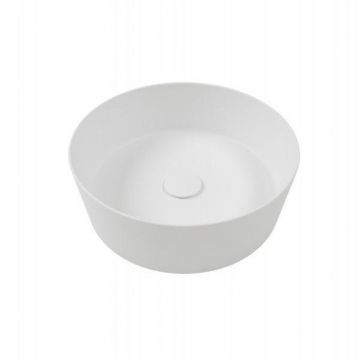 Lavoar pe blat Hatria, Happy Hour 07:00, rotund, 44 cm, alb