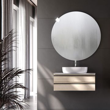 Mobilier suspendat, Kolpasan, Alexis, pentru lavoar pe blat, 80 cm, Craft Wood