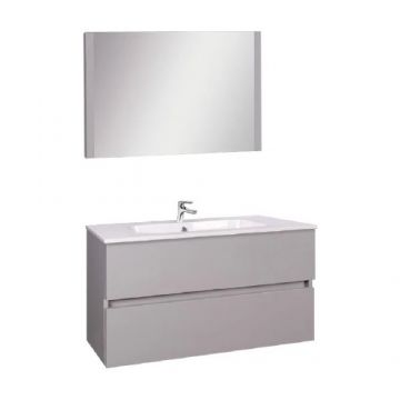 Set mobila baie Wellis Elois Grey, 80 cm - Dimensiune 80 cm