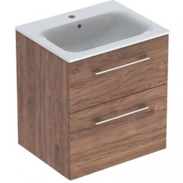 Set Mobilier + Lavoar 60 cm Nuc Inchis Selnova SQ - Geberit - Dimensiune 60 cm