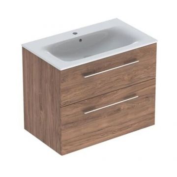 Set Mobilier + Lavoar 80 cm Nuc Inchis Selnova - Geberit - Dimensiune 80 cm